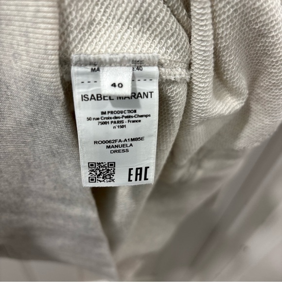 Isabel Marant Etoile Manuela Dress Size EU 40/US 6 Heathered Gray - Picture 5 of 9